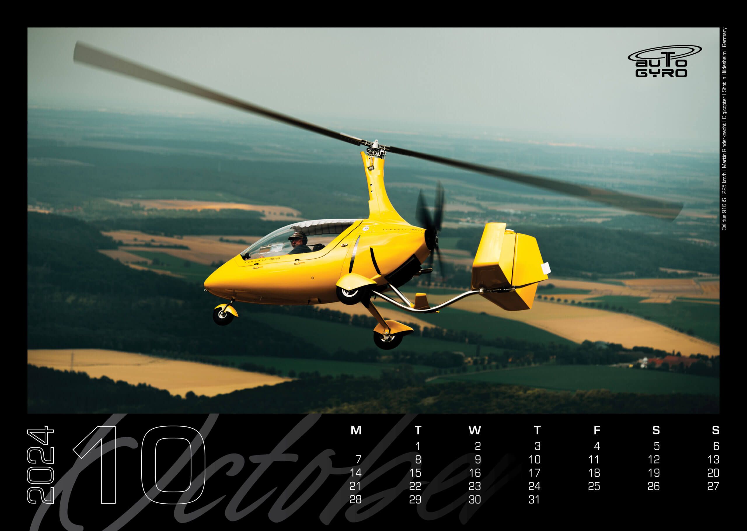 AutoGyro Calendar 2025 - Oktober