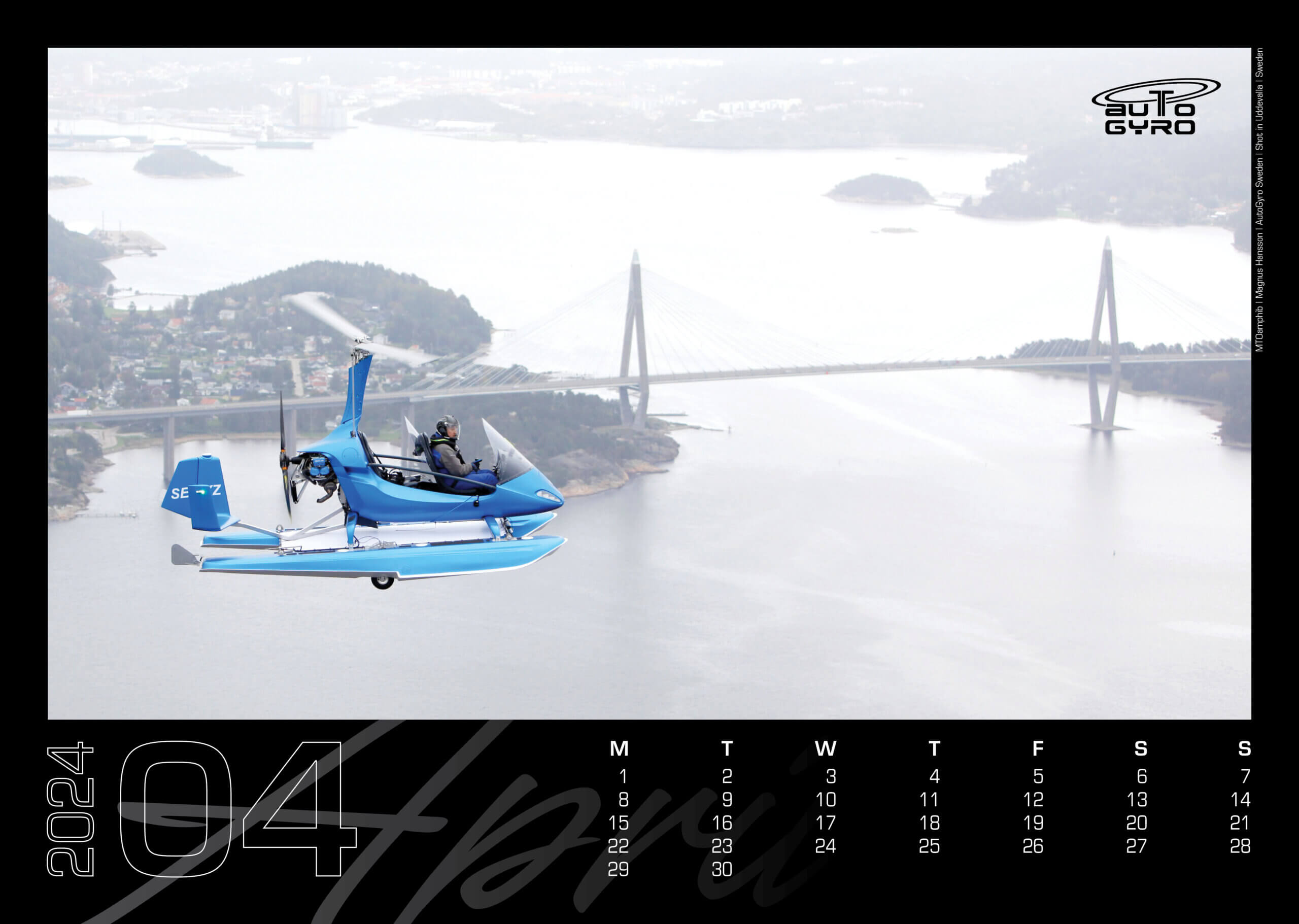 April 2024-Blue metallic MTOamphib flying in Sweden